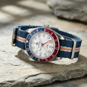 ADDIESDIVE GMT Montre à quartz pour homme Étanche jusqu'à 200 m Double fuseau horaire Calendrier