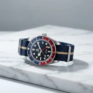 Montre GMT 24 h en acier inoxydable