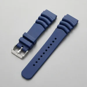 ADDIESDIVE Bracelet de montre en silicone pour homme - Bleu - 22 mm